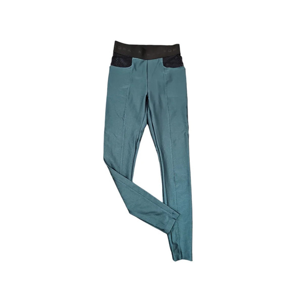 Koral Lustrous High Rise Mesh Side Pockets Leggings Teal Small